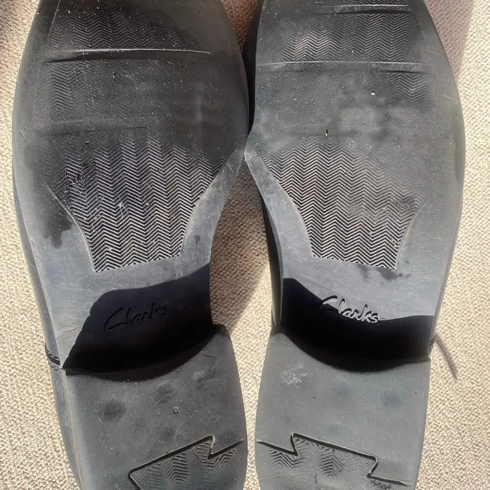 Clarks Size 13 Black Men's Dress Shoes Work Office Professional Comfy Cushion
